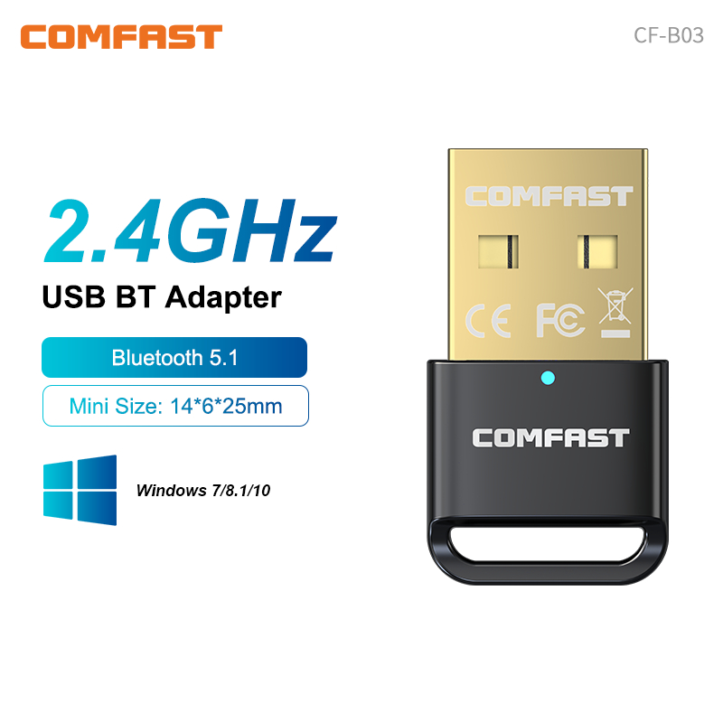 Laptop Gaming Console - COMFAST USB Bluetooth 5.1 Dongle Adapter
