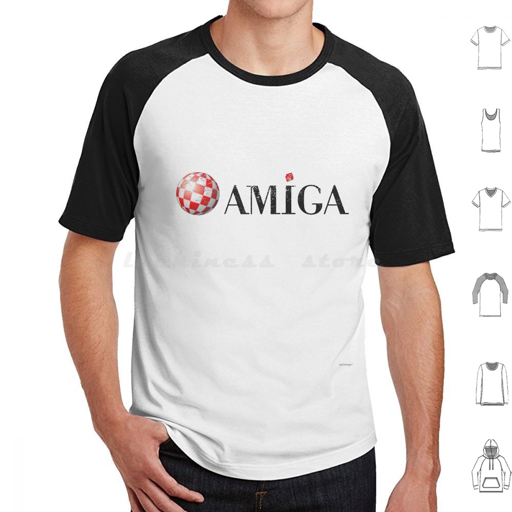 Gaming Console Logo - Amiga T Shirt Big Size 100%