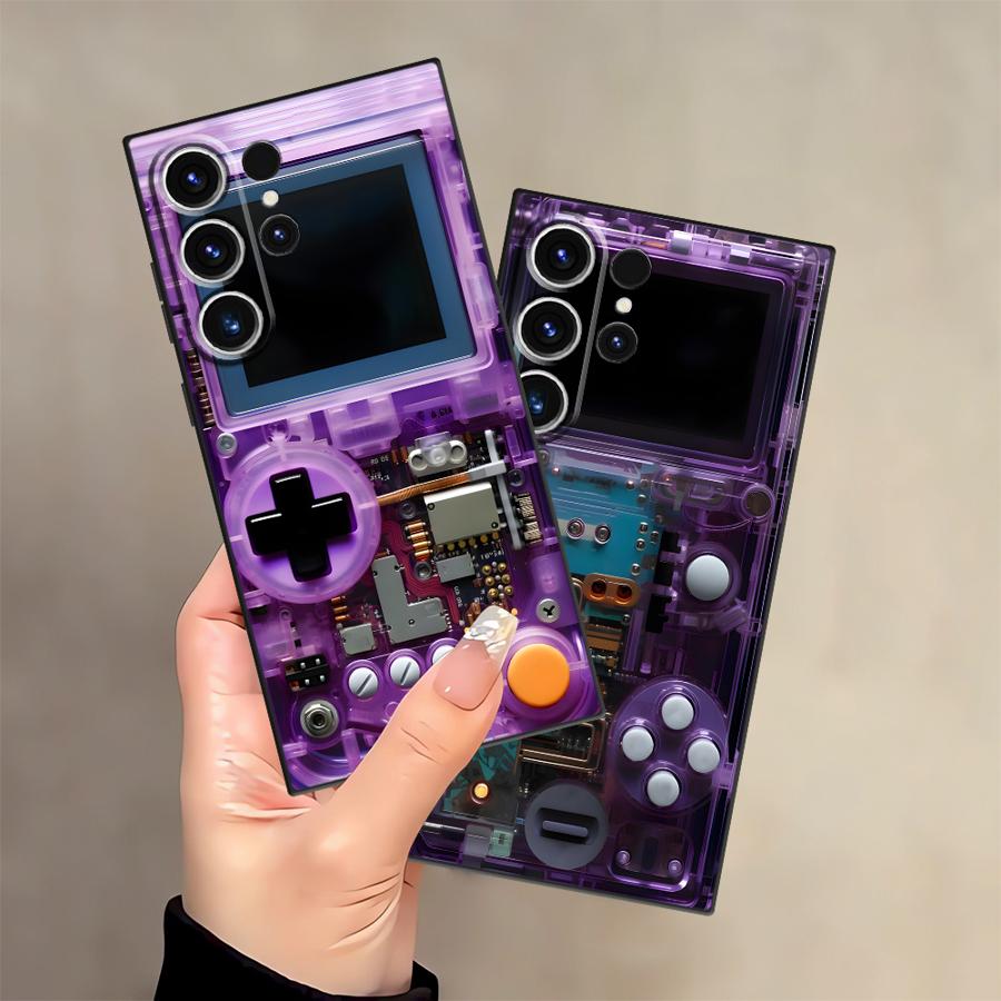 Gaming Console Logo - Purple Gaming Console Case for Samsung
