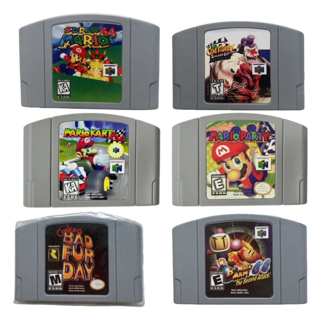Gaming Console Mario - N64 USA NTSC Version 64 Bit