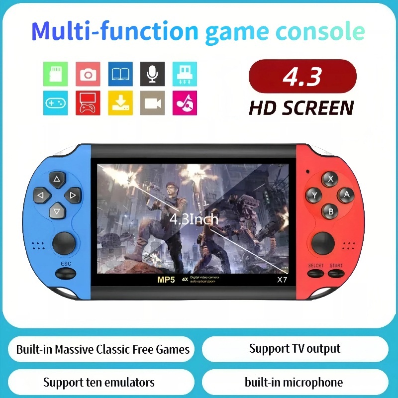 X7 Retro Handheld Game Console - Gaming Console X7 avaliação e preço