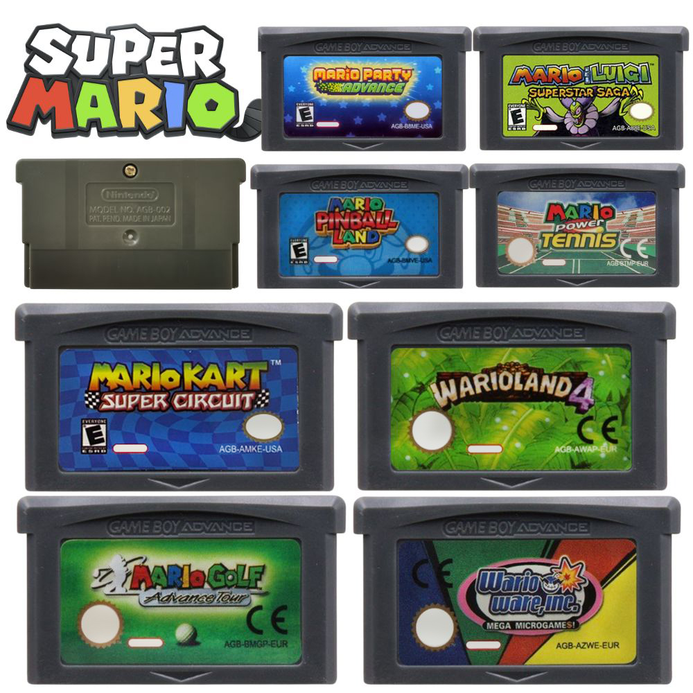 GBA Game Cartridge 32-Bit Vide - Gaming Console Mario avaliação e preço