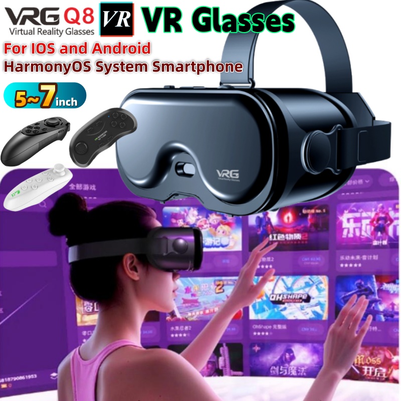 Original VRG Q8 VR Virtual Rea - Gaming Console Vr avaliação e preço