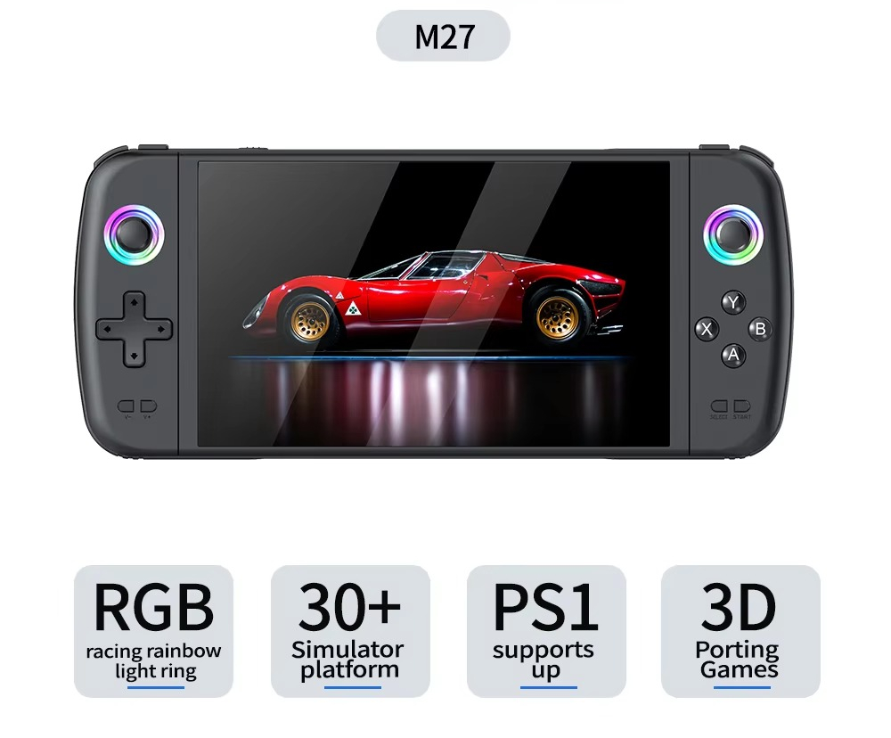 M27 7 Inch Handheld Game Conso - Console Gaming Hand avaliação e preço