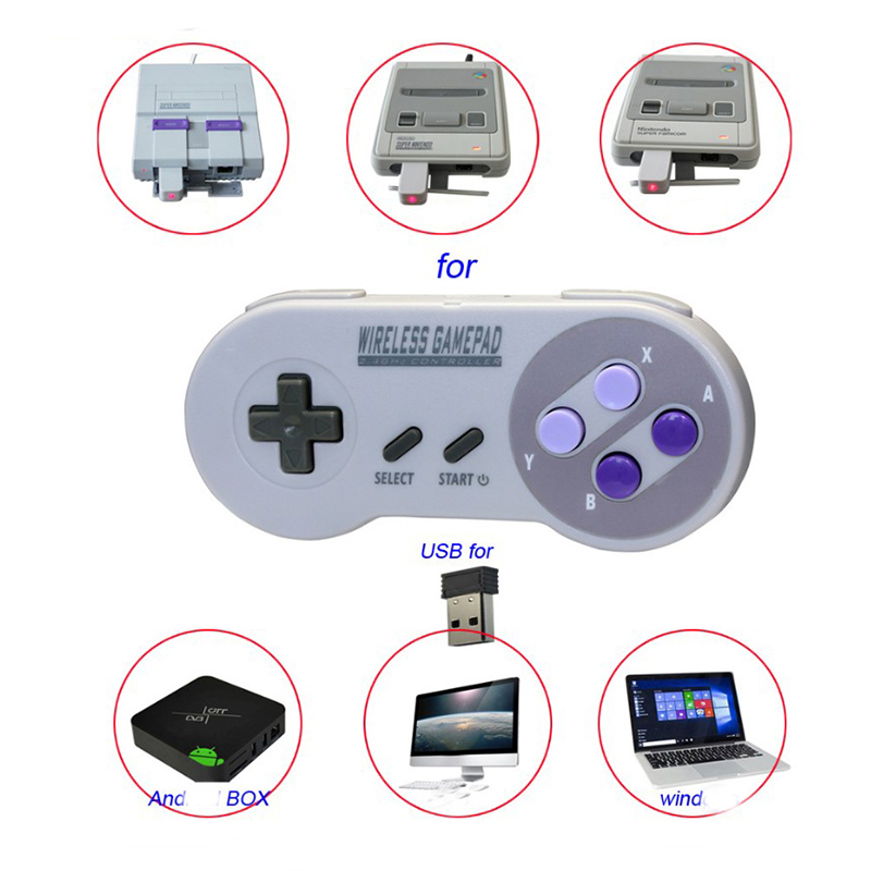 2.4G Purple Game Controller Jo - Gaming Console Mario avaliação e preço