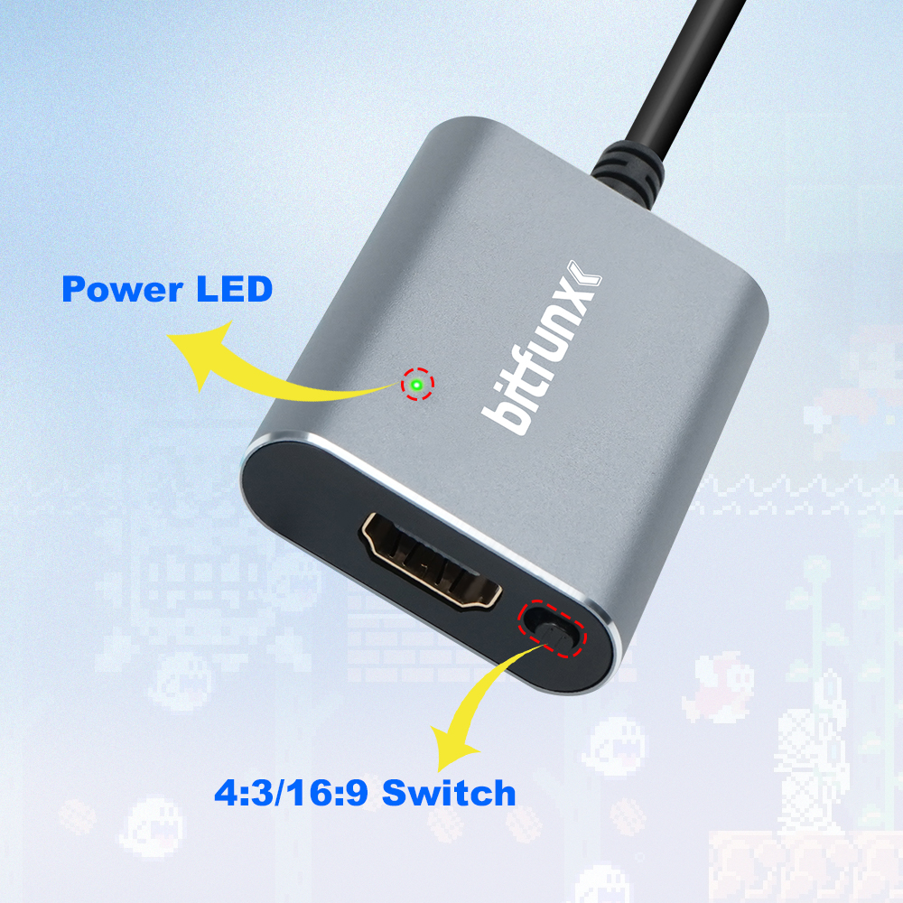 Bitfunx 720P Svideo / AV To HD - Gaming Console Mini avaliação e preço