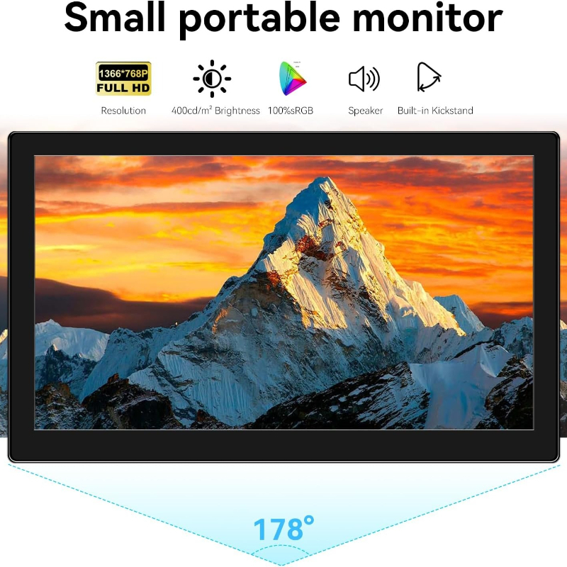 Small Touchscreen Monitor 10.1 - Gaming Console Image avaliação e preço