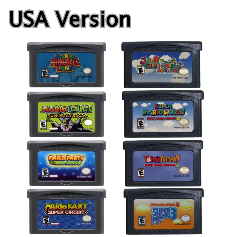 USA/EUR 32 Bit GBA Game Cartri - Gaming Console Mario avaliação e preço