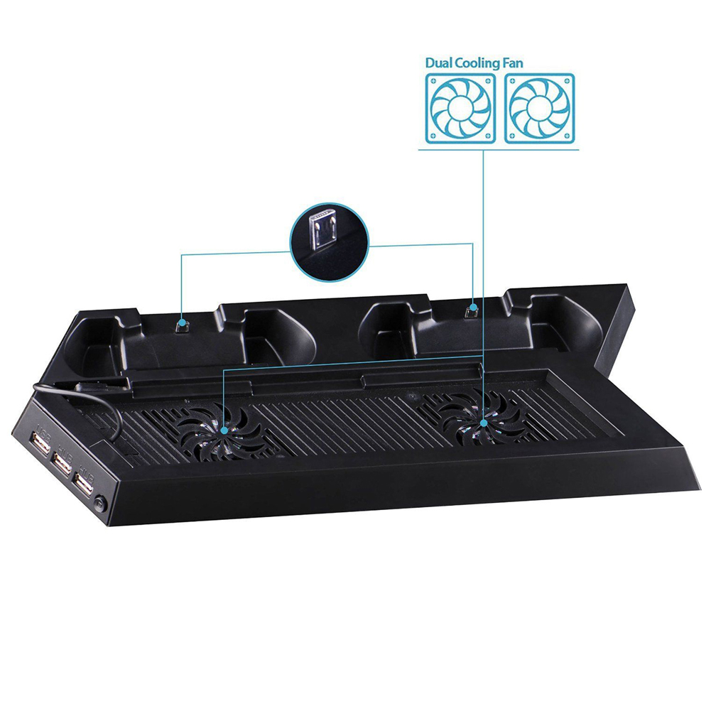 Vertical Cooling Fan Stand & C - Gaming Console Best avaliação e preço