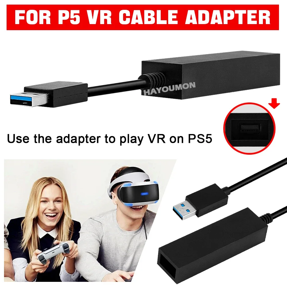 For PS5 VR Cable Adapter For P - Gaming Console Vr avaliação e preço