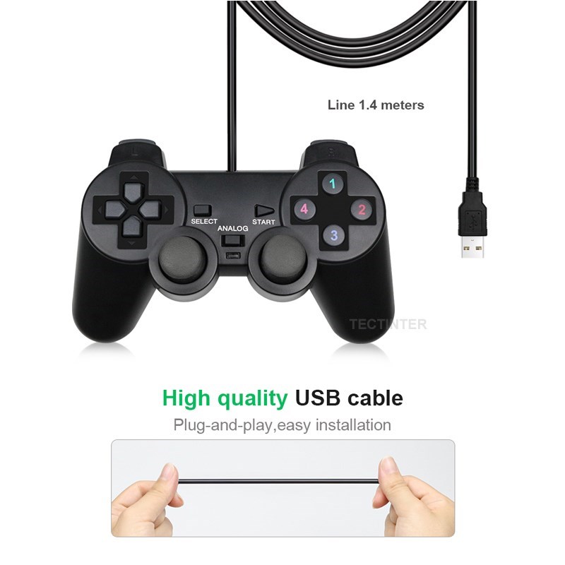 Wired USB PC Gaming Joystick G - Laptop Gaming Console avaliação e preço