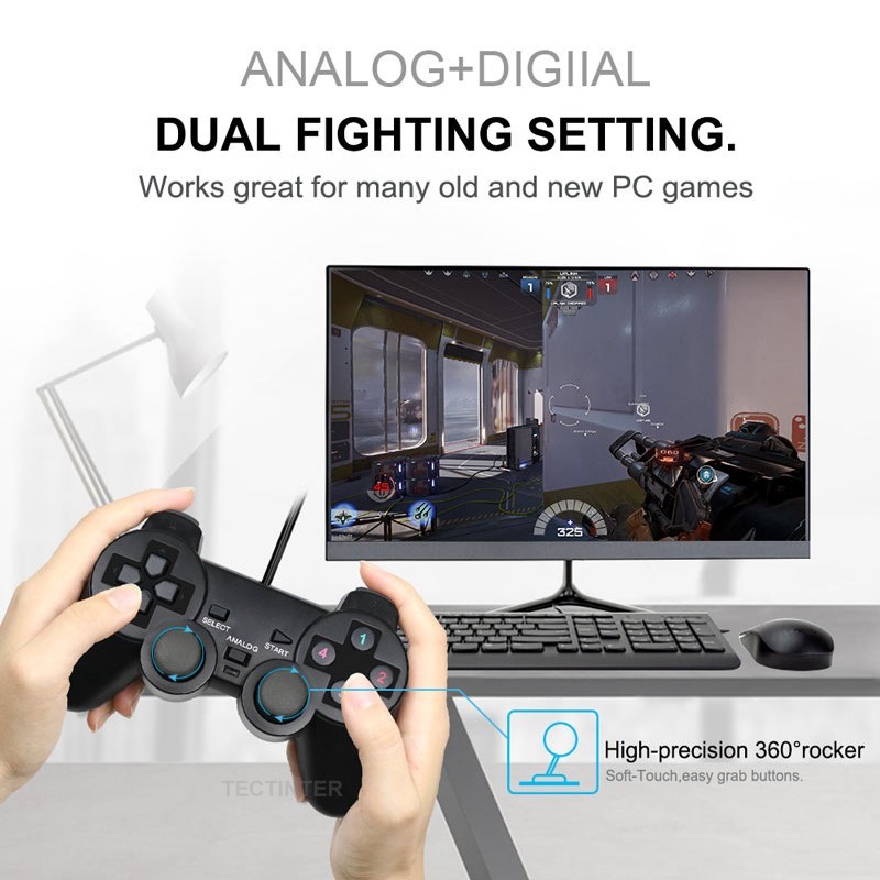 Wired USB PC Gaming Joystick G - Laptop Gaming Console avaliação e preço