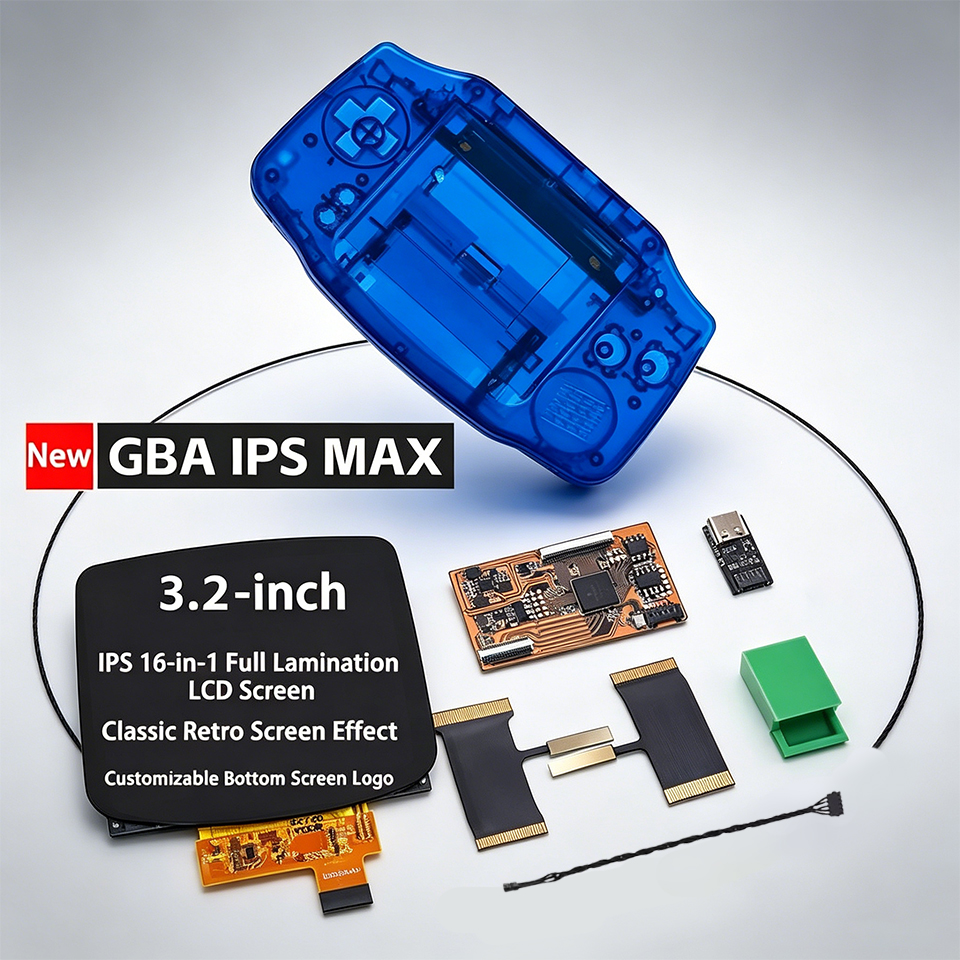New 3.2-Inch IPS MAX Laminated - Gaming Console Logo avaliação e preço