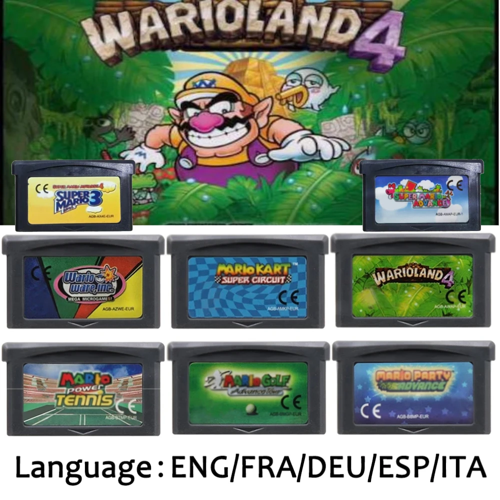 Mali EUR Version GBA Game Cart - Gaming Console Mario avaliação e preço