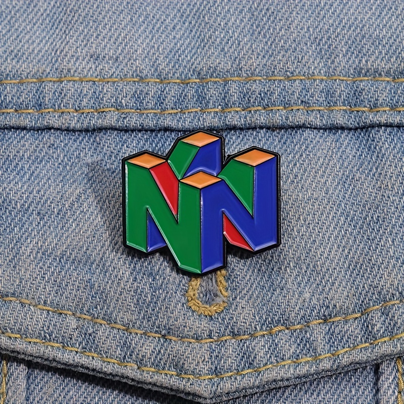 N64 Logo Gaming Enamel Pin – R - Gaming Console Logo avaliação e preço