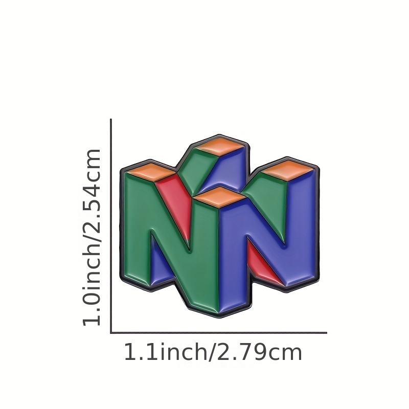 N64 Logo Gaming Enamel Pin – R - Gaming Console Logo avaliação e preço