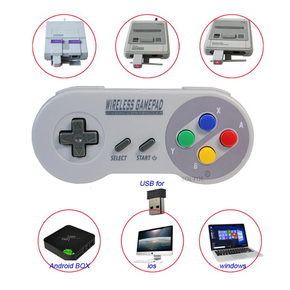 New 2.4GHz Wireless Gamepad Co - Gaming Console Mario avaliação e preço