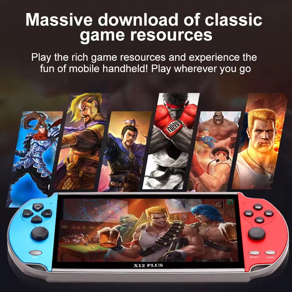 X7 X12 Plus Retro Handheld Vid - Gaming Console X7 avaliação e preço