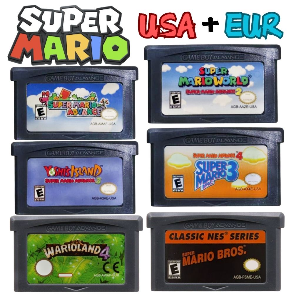 Mario GBA Games cards EUR USA  - Gaming Console Mario avaliação e preço