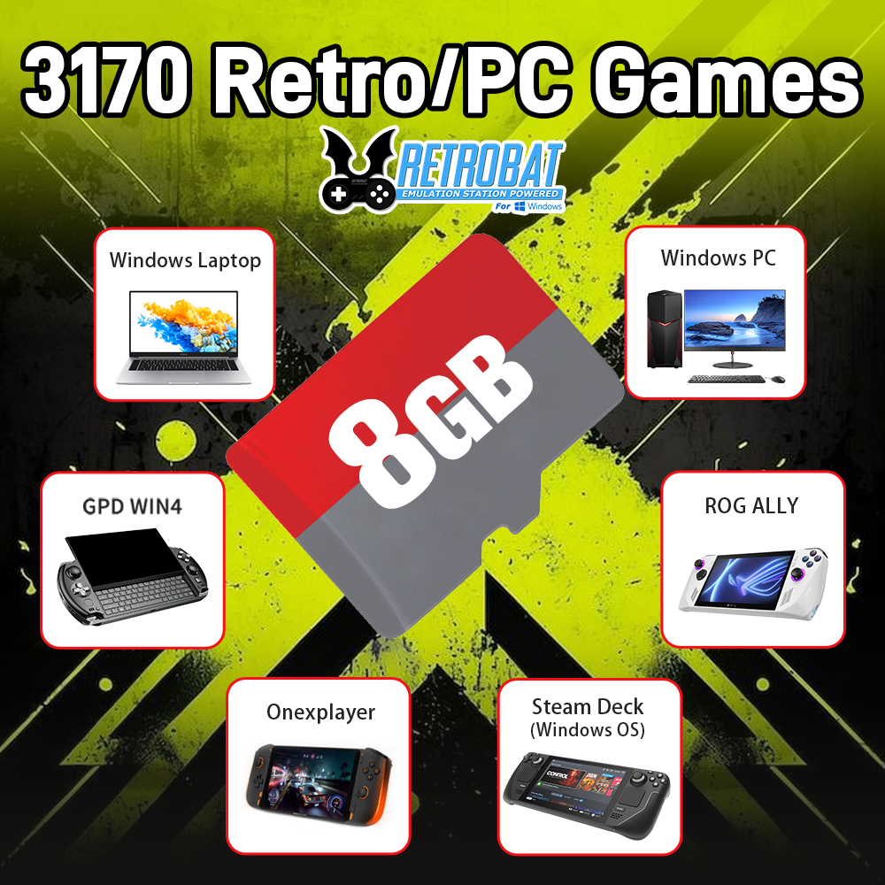 8GB Game TF Card with 3170 Ret - Laptop Gaming Console avaliação e preço
