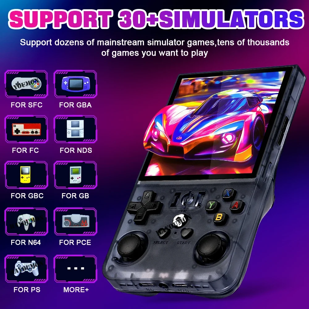 64GB/128GB R36 Max Retro Open  - Gaming Console R36 Max avaliação e preço
